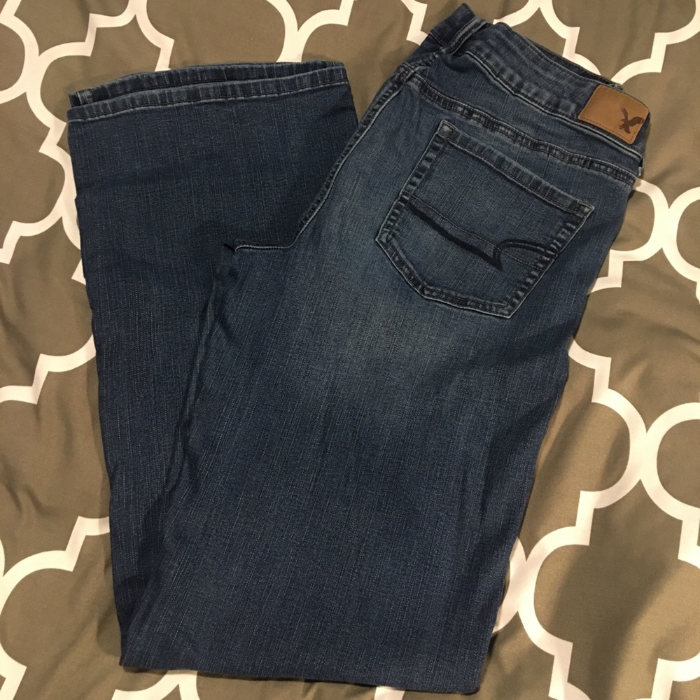 AE FAVORITE BOYFRIEND JEANS 14L EUC